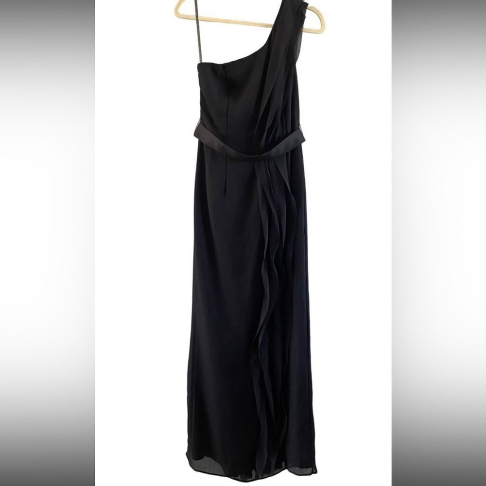 NWT Black chiffon gown White by Vera Wang - 🌹🌹🌹🔥🔥 - Picture 3 of 3